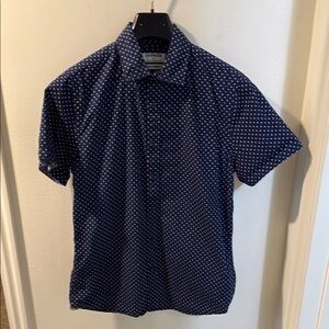 Express Blue Casual Button Down Shirt for Effortless Style